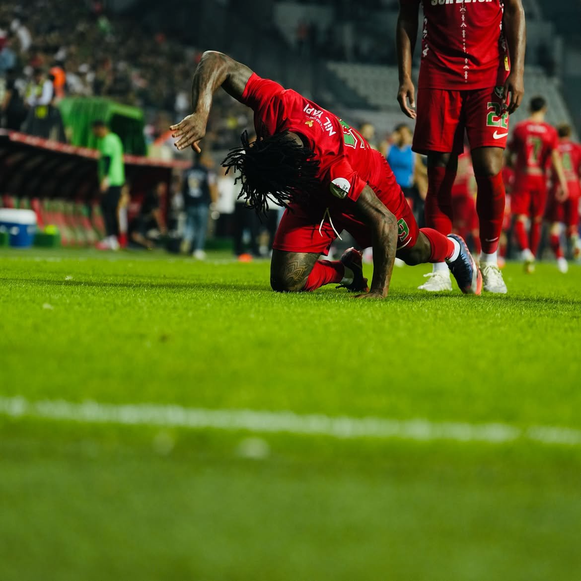 Gift Orban celebrating a goal